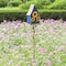 Glitzhome® 52.5" Blue Metal Sunflower Decorative Garden Birdhouse with Stake
